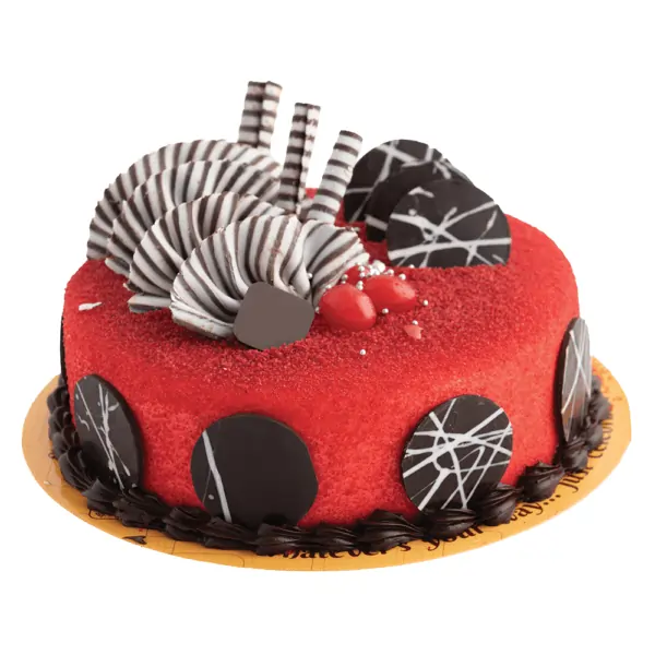 Beautiful Red Velvet Design Cake