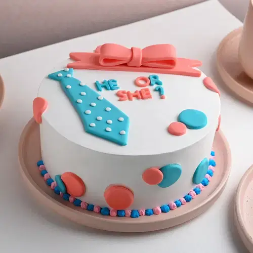 Surprise Baby Shower Fondant Cake