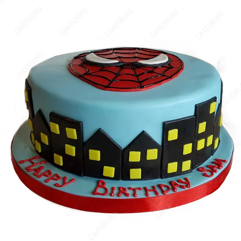 Spiderman Fondant Cake